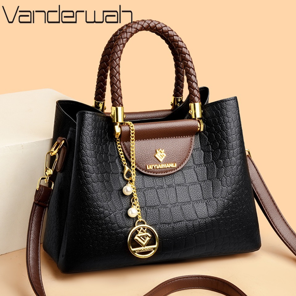 Luxury Bags On Sale - Poignée tissée véritable marque de haute