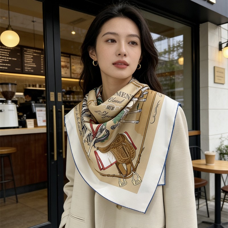 Luxury Bags Hong Kong - Foulard en soie de luxe 90